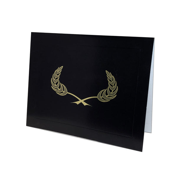 NEW!!! Gilded Crest Certificate Holder - Black